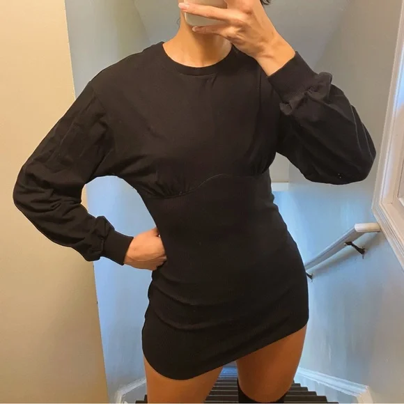 Forever 21 Ribbed Knit Corset Mini Dress Forever 21 Ribbed Knit Corset Mini Dress